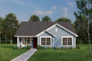 Cottage Exterior - Front Elevation Plan #923-356