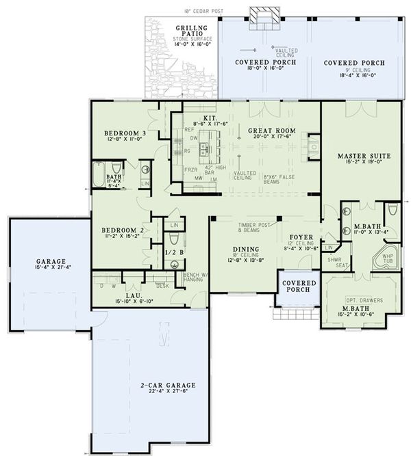 European Floor Plan - Main Floor Plan #17-2549