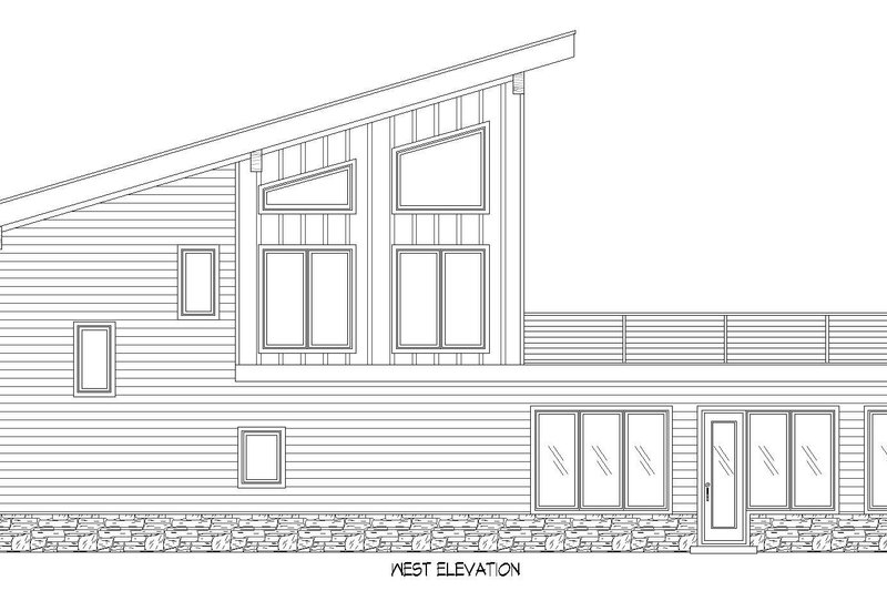 House Blueprint - Exterior - Other Elevation 1 for Contemporary House Plan #932-678 - 2 bed, 2.5 bath