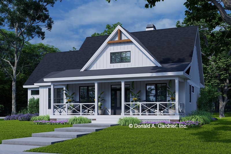 Dream House Plan - Farmhouse Exterior - Front Elevation Plan #929-1181
