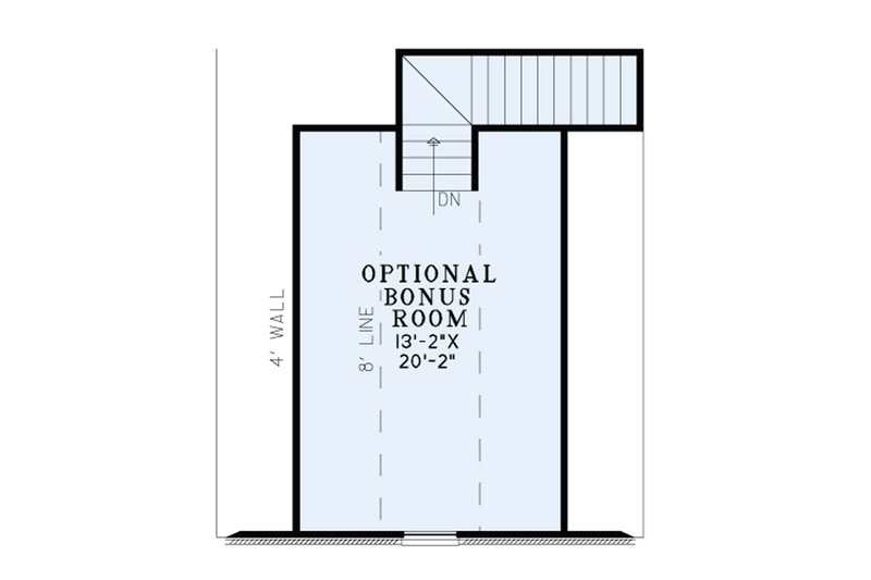 Architectural House Design - Floor Plan - Upper Floor for European House Plan #17-2483 - 3 bed, 2 bath
