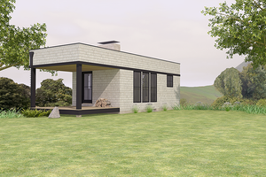 Modern Exterior - Front Elevation Plan #914-2