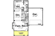 Farmhouse Style House Plan - 3 Beds 2.5 Baths 1649 Sq/Ft Plan #20-1218 