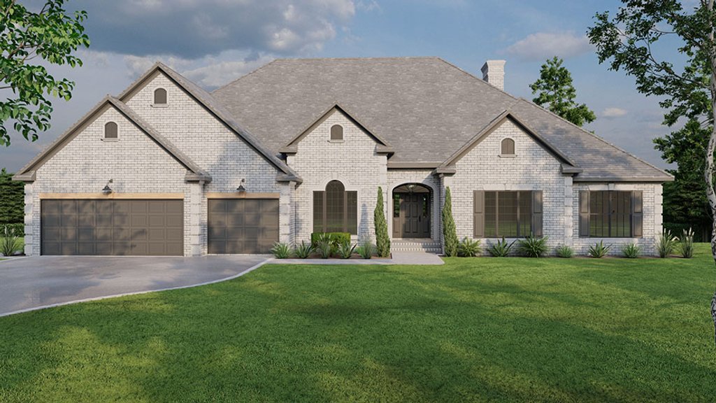 Traditional Style House Plan - 4 Beds 3.5 Baths 3012 Sq/Ft Plan #923 ...