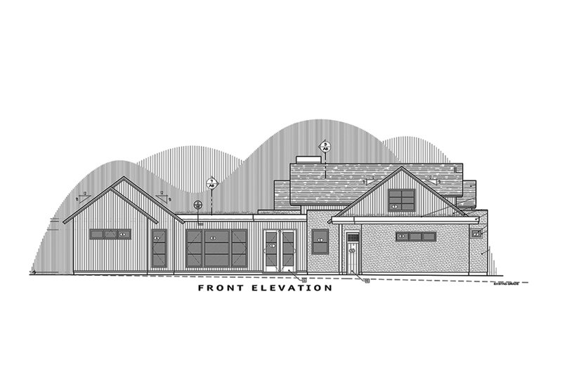 Architectural House Design - Front Elevation