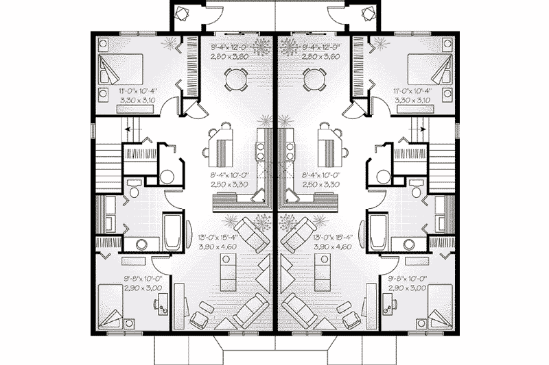 Home Plan - Floor Plan - Upper Floor for Southern House Plan #23-516 - 2 bed, 1 bath