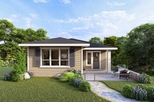 House Blueprint - Exterior - Front Elevation for Traditional House Plan #124-1403 - 3 bed, 2 bath