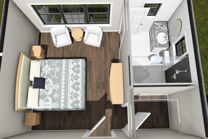 Architectural House Design - Interior - Master Bedroom 2 for Modern House Plan #513-2468 - 4 bed, 3 bath