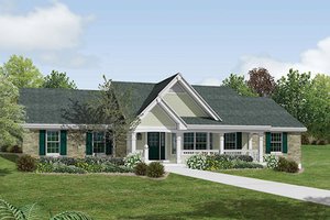 Farmhouse Exterior - Front Elevation Plan #57-356