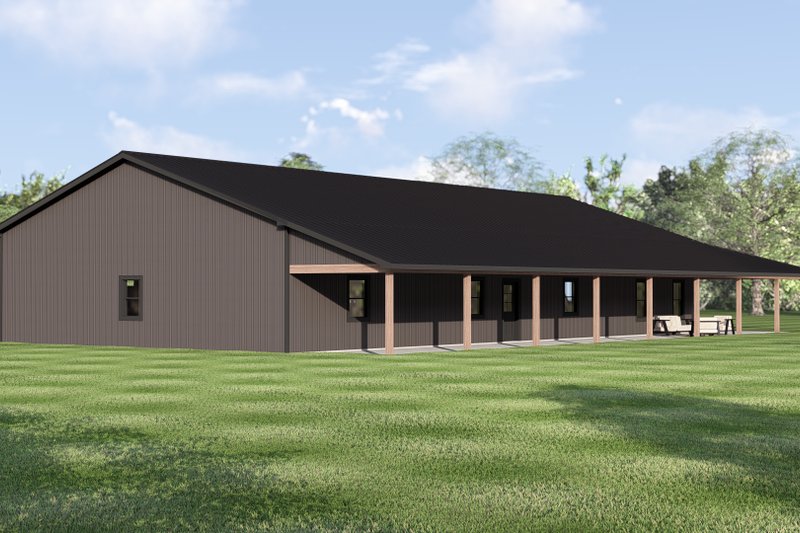 Architectural House Design - Exterior - Other Elevation 1 for Barndominium House Plan #1064-445 - 2 bed, 1 bath