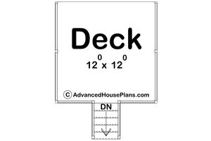 Floor Plan - Main Floor for Traditional House Plan #455-350, 0 bath