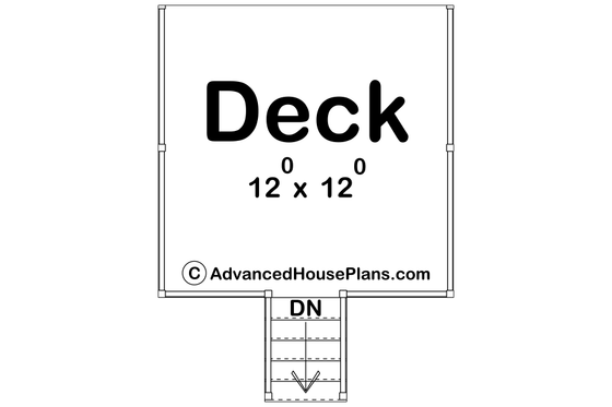 Floor Plan - Main Floor for Traditional House Plan #455-350, 0 bath