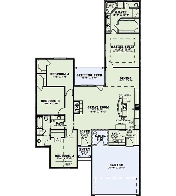 Home Plan - European Floor Plan - Main Floor Plan #17-2540