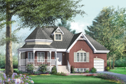 Victorian Style House Plan - 3 Beds 1 Baths 1273 Sq/Ft Plan #25-133 