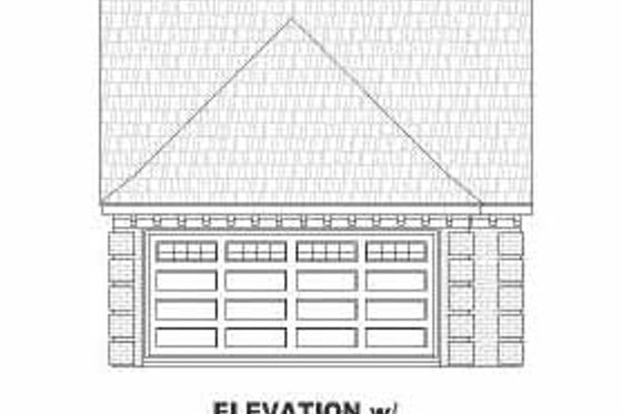 Exterior - Other Elevation for Southern House Plan #81-129 - 2 bed, 2 bath