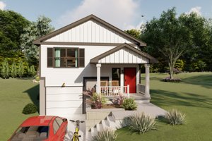 House Plan Design - Exterior - Front Elevation for Traditional House Plan #1122-6 - 3 bed, 1 bath