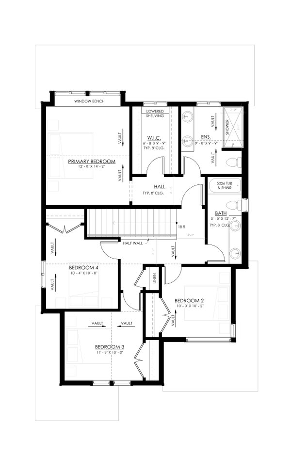 Home Plan - Farmhouse Floor Plan - Upper Floor Plan #1114-110