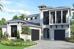 Contemporary Exterior - Front Elevation Plan #930-538
