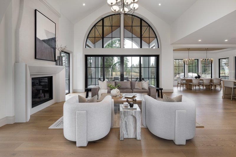 House Blueprint - Interior - Family Room 1 for European House Plan #1114-12 - 6 bed, 4.5 bath