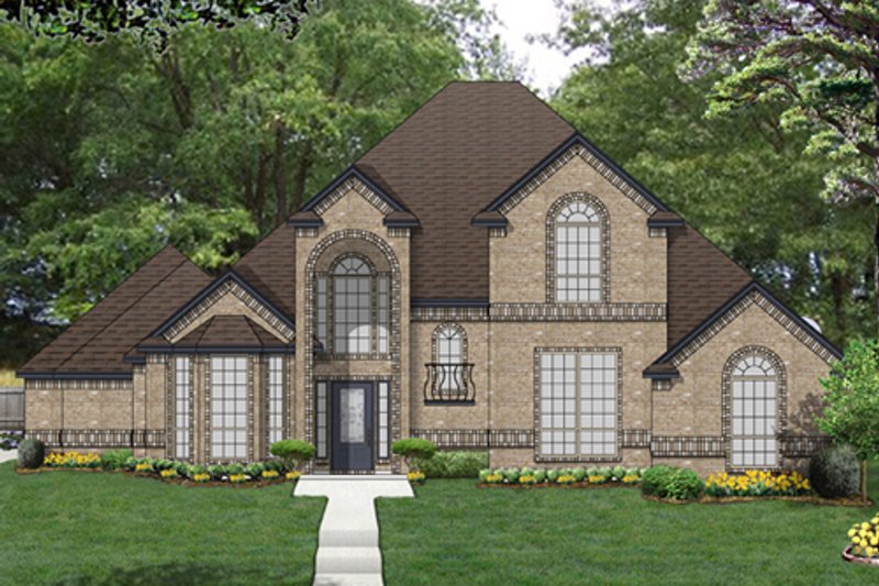 Dream House Plan - Traditional Exterior - Front Elevation Plan #84-557