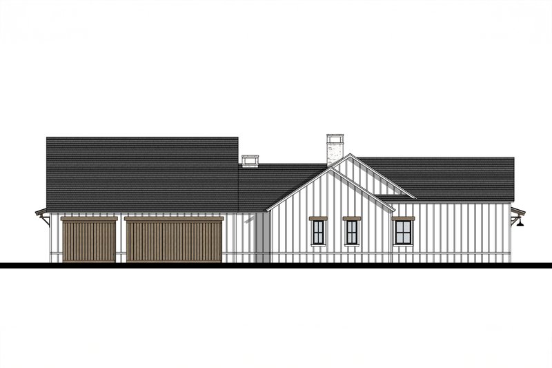 House Design - Exterior - Other Elevation for Farmhouse House Plan #1103-1 - 3 bed, 3.5 bath