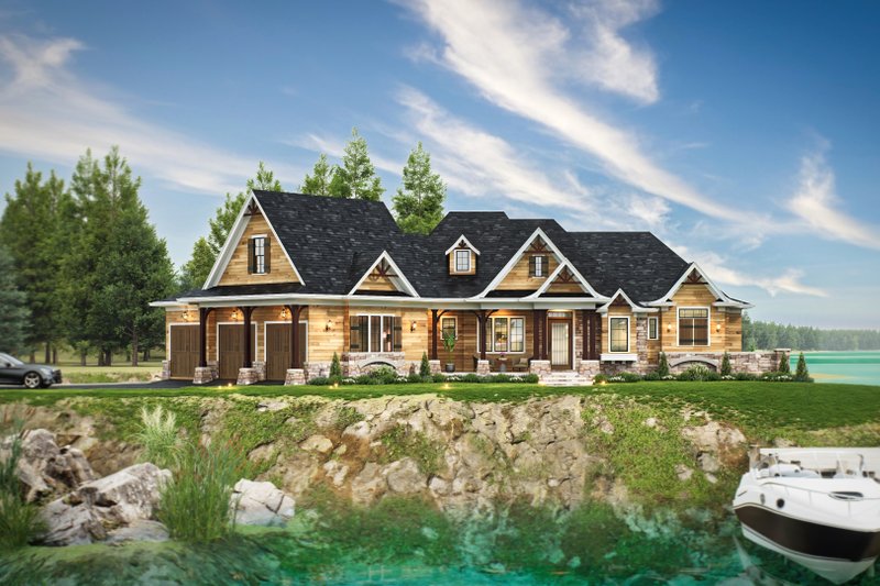 Dream House Plan - Exterior - Front Elevation 5 for Cottage House Plan #54-723 - 2 bed, 2.5 bath