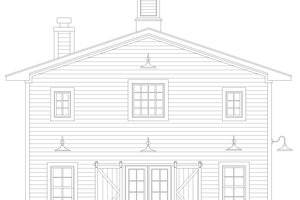 Exterior - Front Elevation 3 for Traditional House Plan #932-762 - 4 bed, 2.5 bath