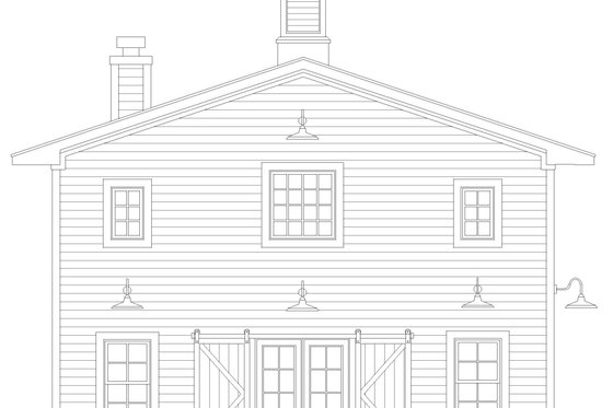 Exterior - Front Elevation 3 for Traditional House Plan #932-762 - 4 bed, 2.5 bath