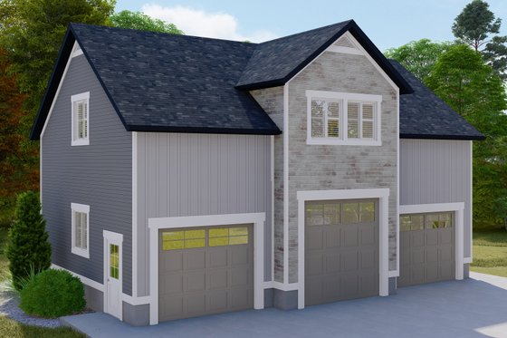 Exterior - Front Elevation 4 for Farmhouse House Plan #1060-110 - 1 bed, 1.5 bath