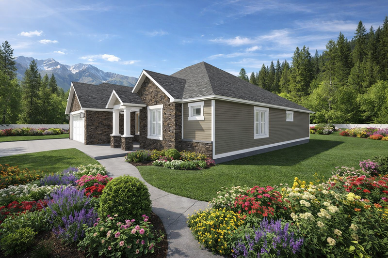 Home Plan - Exterior - Front Elevation 5 for Traditional House Plan #1060-445 - 3 bed, 2 bath