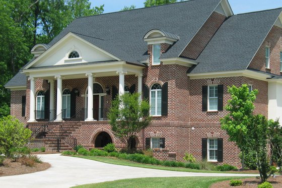 Exterior - Front Elevation 3 for Classical House Plan #1054-81 - 4 bed, 3.5 bath