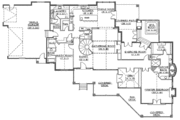 Craftsman Style House Plan - 6 Beds 4 Baths 6105 Sq/Ft Plan #5-170 