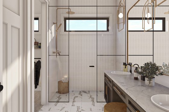 Interior - Master Bathroom for Barndominium House Plan #455-252 - 2 bed, 2 bath