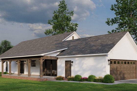 Exterior - Other Elevation 2 for Farmhouse House Plan #923-363 - 4 bed, 2 bath