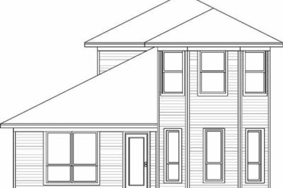 Exterior - Rear Elevation for Traditional House Plan #84-109 - 3 bed, 2.5 bath