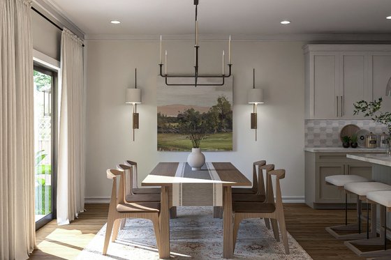 Interior - Dining Room 1 for Traditional House Plan #455-364 - 3 bed, 2.5 bath