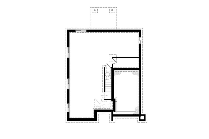 Dream House Plan - Unfinished Basement Foundation