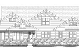 Exterior - Front Elevation 3 for Traditional House Plan #932-530 - 4 bed, 3.5 bath