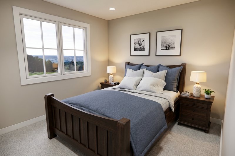 Home Plan - Interior - Bedroom for Farmhouse House Plan #51-1524 - 3 bed, 2.5 bath