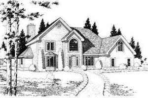 Traditional Exterior - Front Elevation Plan #75-122