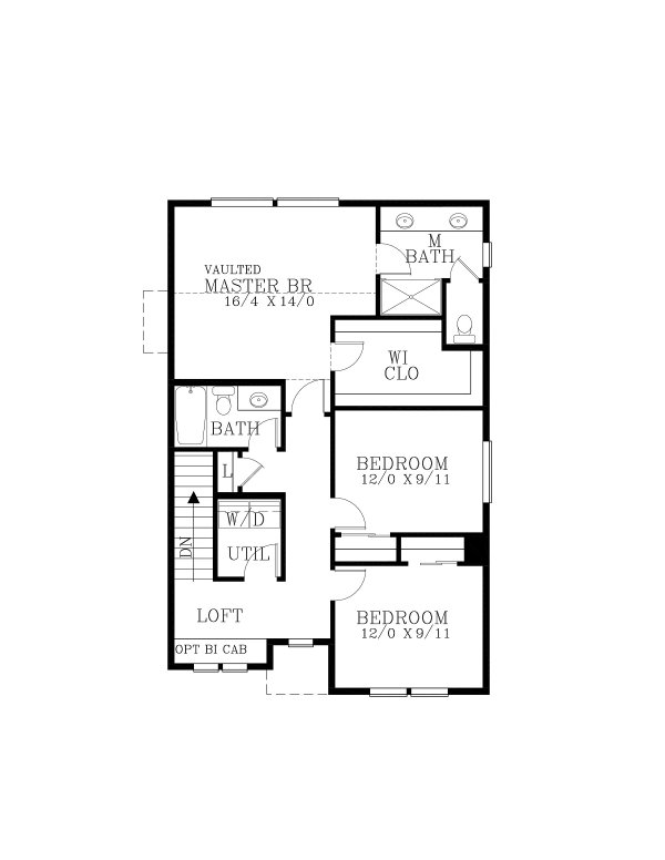 House Blueprint - Craftsman Floor Plan - Upper Floor Plan #53-763