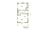 Ranch Style House Plan - 1 Beds 1 Baths 499 Sq/Ft Plan #1106-73 Floor 