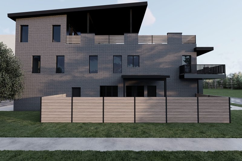 Home Plan - Exterior - Other Elevation for Modern House Plan #923-422 - 3 bed, 4 bath