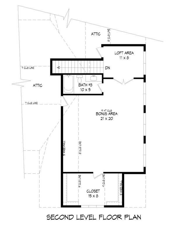 Architectural House Design - Farmhouse Floor Plan - Upper Floor Plan #932-638