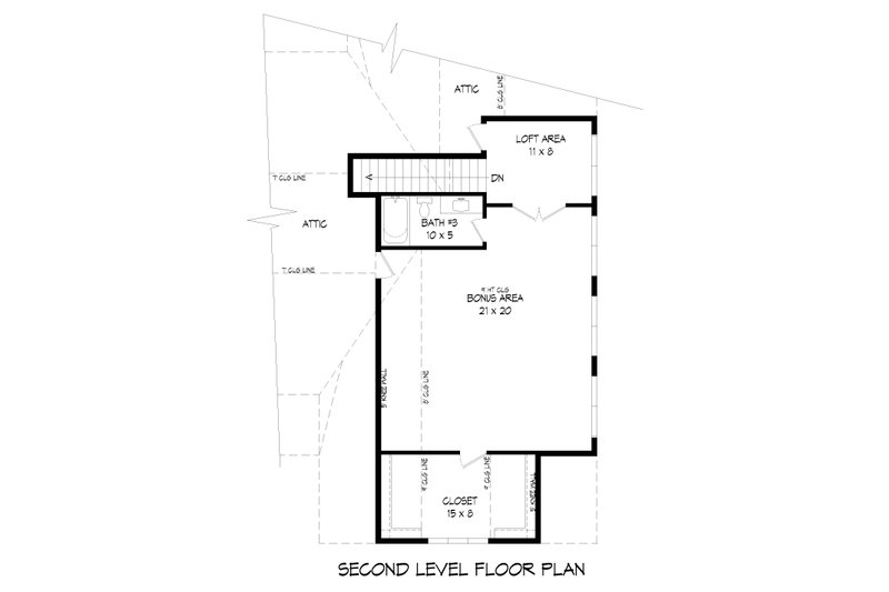 Home Plan - Floor Plan - Upper Floor for Farmhouse House Plan #932-638 - 2 bed, 4 bath