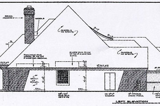 Exterior - Other Elevation 1 for European House Plan #310-547 - 4 bed, 3.5 bath