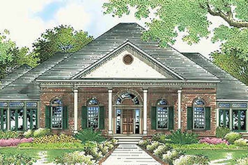 Home Plan - Southern Exterior - Front Elevation Plan #45-316