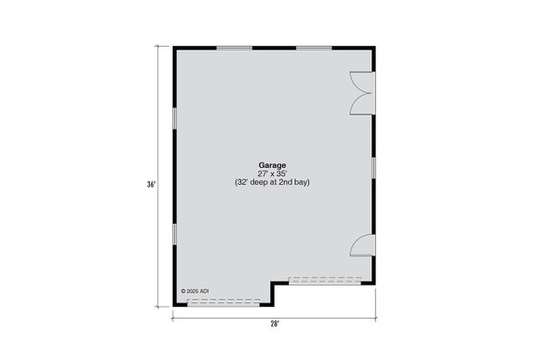 House Blueprint - Farmhouse Floor Plan - Main Floor Plan #124-1451
