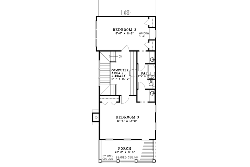 House Plan Design - Floor Plan - Upper Floor for Southern House Plan #17-255 - 3 bed, 2.5 bath