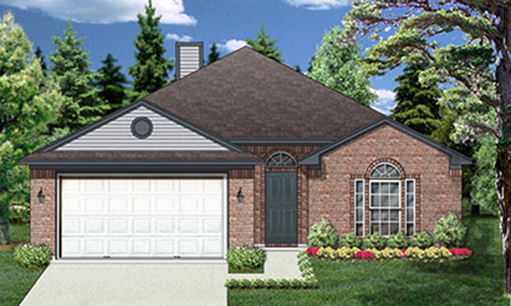 Exterior - Front Elevation 2 for Traditional House Plan #84-323 - 3 bed, 2 bath
